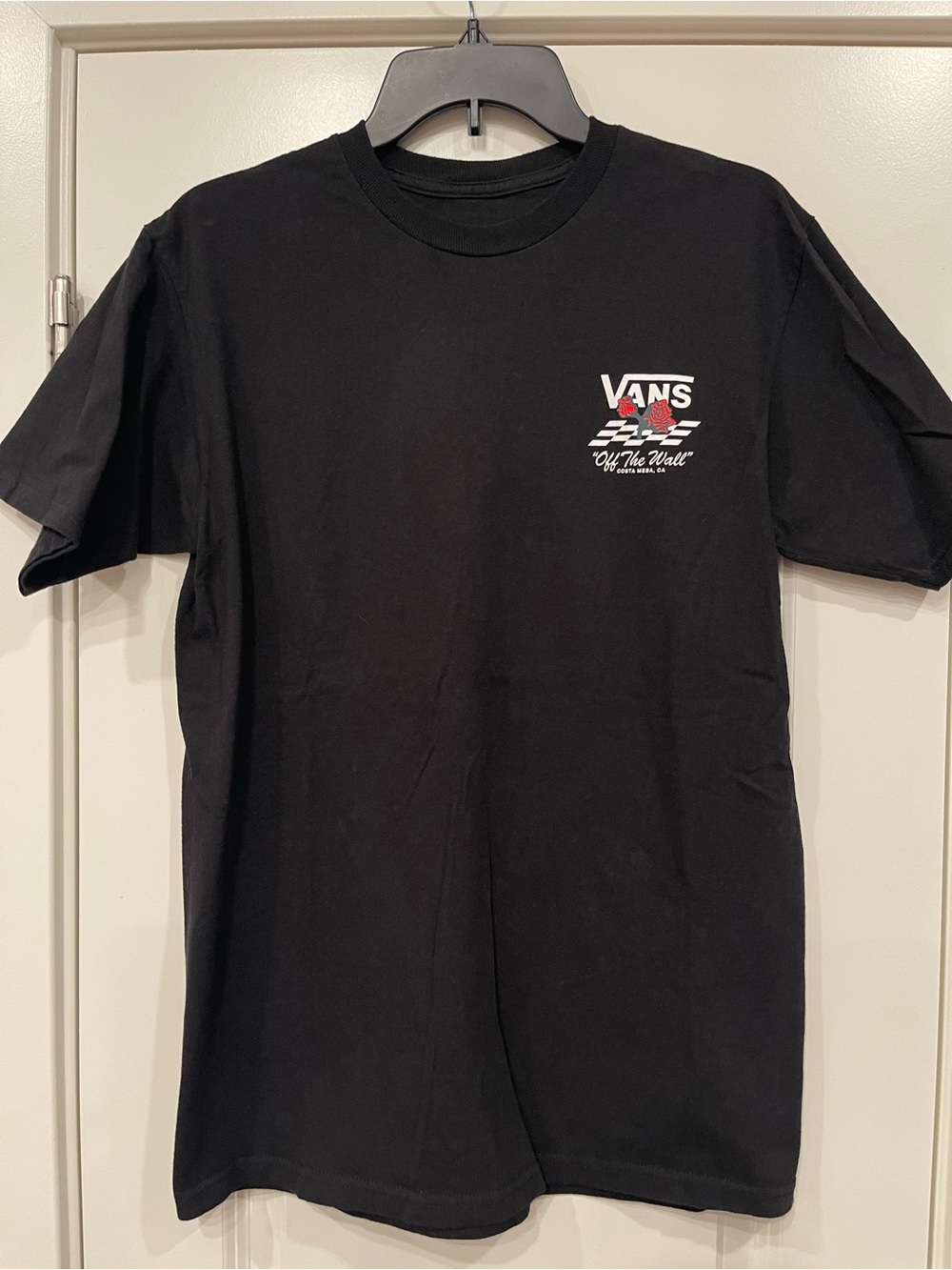 Vans Men's Costa Mesa Rose Graphic T-Shirt Medium Black